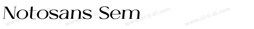 Notosans Sem字体转换